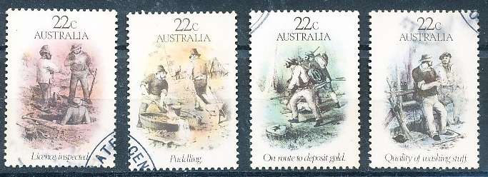 AUSTRALIA  1981 -   Gold Rush  SET  -  FINE  USED