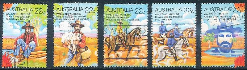 AUSTRALIA  1980 -    Waltzing Matilda  SET  -   FINE  USED