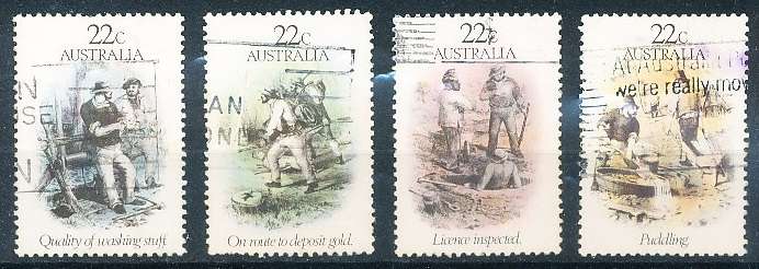 AUSTRALIA  1981 -   Gold Rush  SET  -  FINE  USED