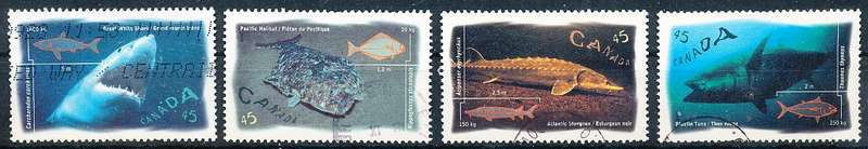 CANADA  1997  -   Ocean Fish   FULL SET   -  FINE  USED