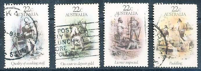 AUSTRALIA  1981 -   Gold Rush  SET  -  FINE  USED