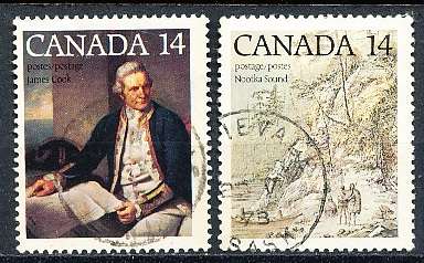 CANADA  1978  -    Cook's Third Voyage   FULL  SET -  FINE  USED