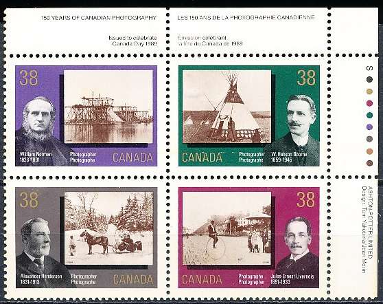 CANADA  1989  -   Canadian Photography"  FULL  SET -  FINE  MINT