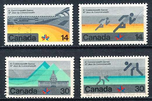 CANADA  1978  -   Commonwealth Games, Edmonton   FULL  SET -  FINE  USED