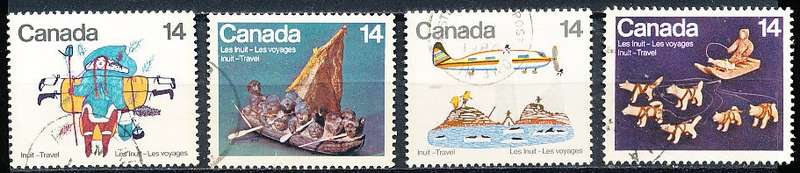 CANADA  1978  -   Canadian Eskimos  - Travel  FULL  SET -  FINE  USED