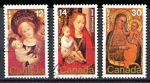 CANADA  1978  -  Christmas - Paintings  FULL  SET -  FINE  USED