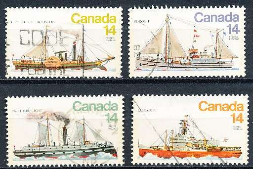 CANADA  1978  -  Canadian Ships - Ice Breakers  FULL  SET -  FINE  USED
