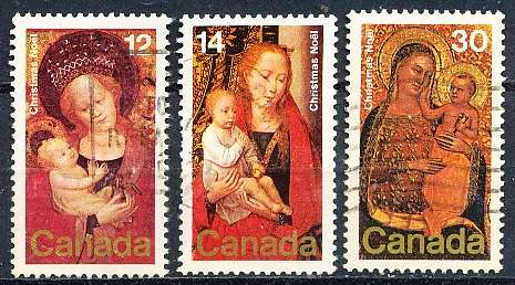 CANADA  1978  -  Christmas - Paintings  FULL  SET -  FINE  USED