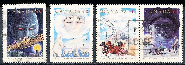 CANADA  1991 -   Canadian Folktales   FULL  SET -  FINE USED