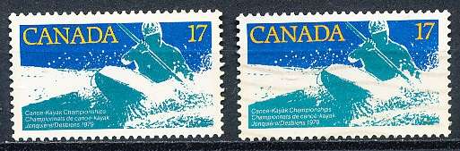 CANADA  1979  -  Canoe-Kayak Championships   -  FINE  MINT and USED