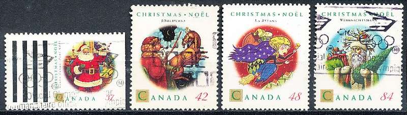 CANADA  1992 -    Christmas  FULL  SET -  FINE USED