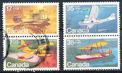 CANADA  1979  -  Canadian Aircraft - Flying Boats   FULL  SET -    FINE USED