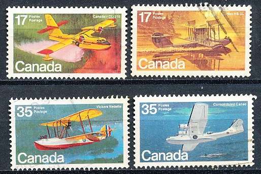 CANADA  1979  -  Canadian Aircraft - Flying Boats   FULL  SET -    FINE USED