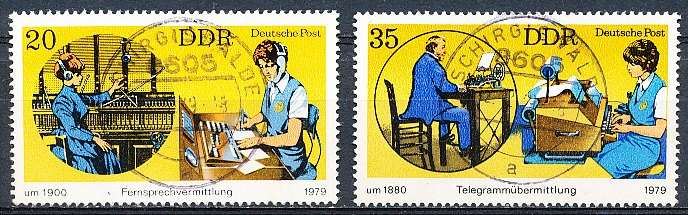 GERMANY  DDR   1979  -   Telecommunication   FULL SET     -  FINE  USED