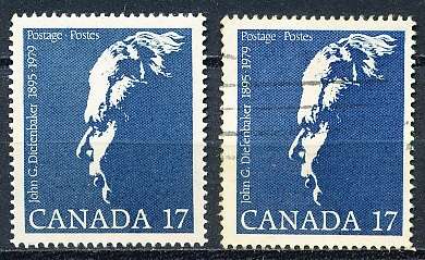CANADA  1980  -  John G. Diefenbaker Commemoration   -  FINE  MINT and USED
