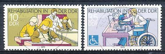 GERMANY  DDR   1979  -    Rehabilitation Aid   FULL   SET      -  FINE  USED