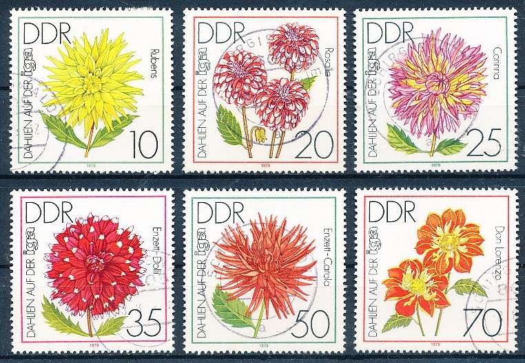 GERMANY  DDR   1979  -     Garden Exhibition, Erfurt  FULL   SET      -  FINE  USED