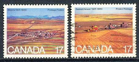 CANADA  1980  -  Alberta and Saskatchewan Provinces  FULL  SET -    FINE USED