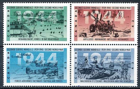 CANADA  1994 -   Second World War  FULL  SET -  MINT