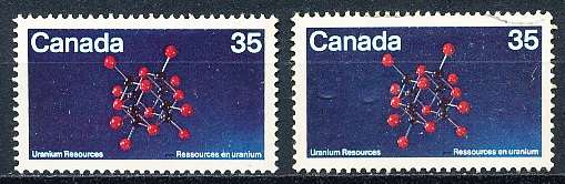 CANADA  1980  -  Uranium Resources    -  FINE  MINT and USED