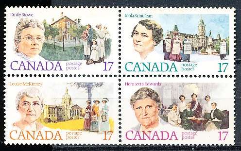 CANADA  1981  -  Feminists   FULL  SET -    FINE MINT