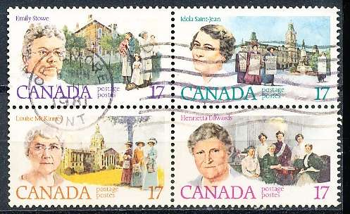 CANADA  1981  -  Feminists   FULL  SET -    FINE USED