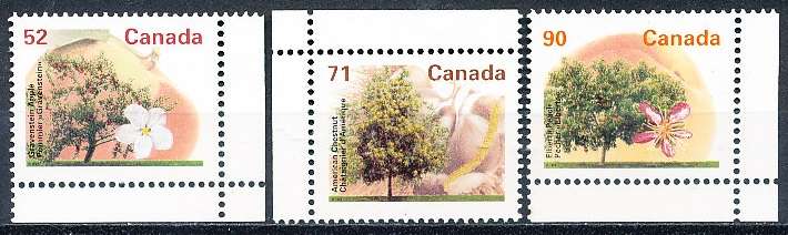 CANADA  1995 -   Fruit and Nut Trees   SET -  FINE  MINT