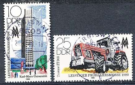 GERMANY  DDR   1980  - Leipzig Spring Fair   FULL SET    -  FINE  USED
