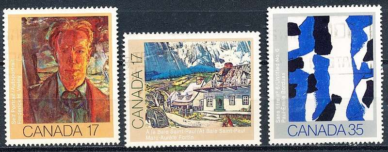 CANADA  1981  -   Canadian Paintings   FULL  SET -   FINE  USED