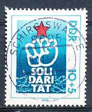 GERMANY  DDR   1980  -   Solidarity  SINGLE ISSUE    -  FINE    USED