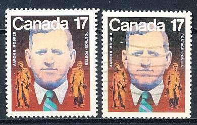CANADA  1981  -   Aaron R. Mosher  -  FINE  MINT and USED