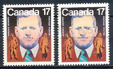 CANADA  1981  -   Aaron R. Mosher  -  FINE  MINT and USED