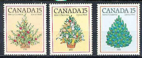 CANADA  1981  -  Christmas    FULL  SET -  FINE  MINT