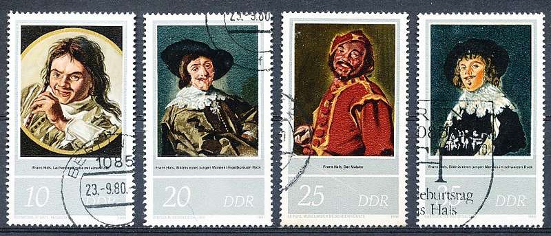 GERMANY  DDR   1980  -  Birth of Frans Hals  FULL SET    -  FINE    USED