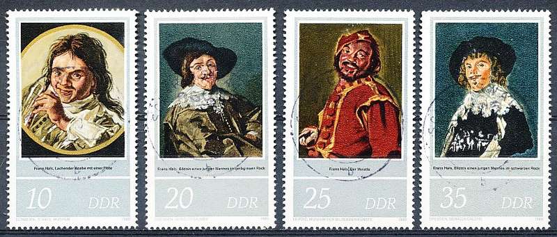 GERMANY  DDR   1980  -  Birth of Frans Hals  FULL SET    -  FINE    USED