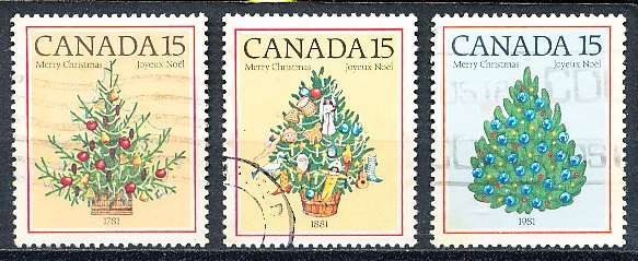 CANADA  1981  -  Christmas    FULL  SET -  FINE  USED
