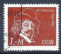 GERMANY  DDR   1980  -    Birth of Frans Hals    -  FINE   USED