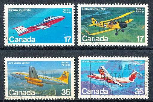 CANADA  1981  -  Canadian Aircraft     FULL  SET -  FINE  USED