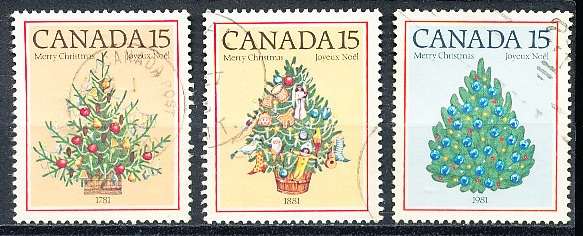 CANADA  1981  -  Christmas    FULL  SET -  FINE  USED