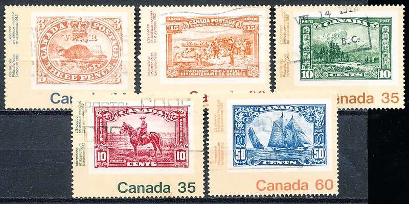 CANADA  1982  -  Philatelic Youth Exhibition, Toronto    FULL  SET -  FINE  USED