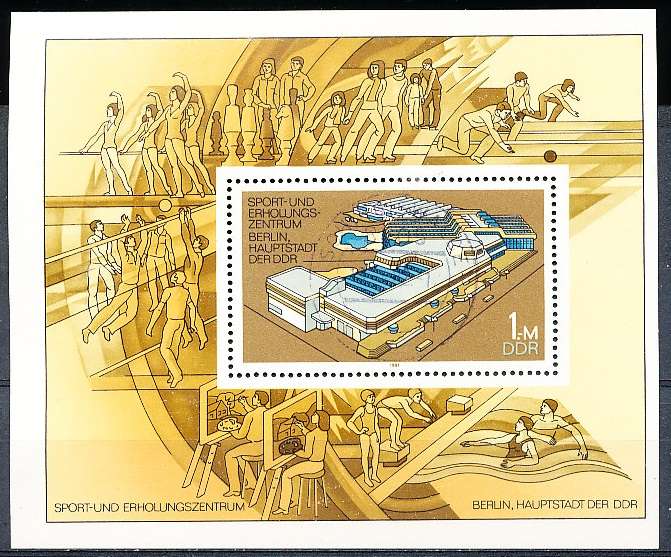 GERMANY  DDR   1981  -   Sports  MINI-SHEET     -  FINE    USED