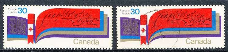 CANADA  1982  -  Patriation of Constitution -  FINE  MINT and USED