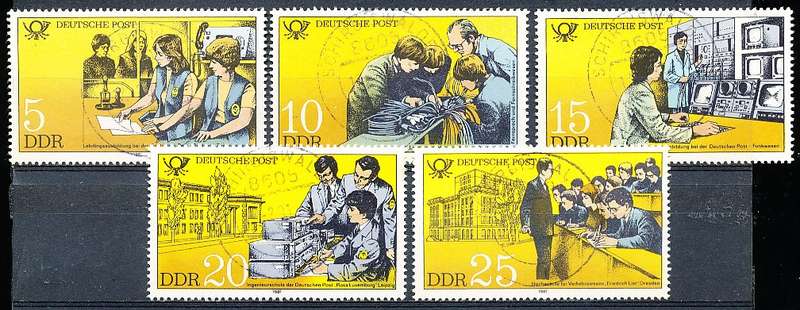 GERMANY  DDR   1981  -   Post and Telegraph Service  FULL SET    -  FINE    USED
