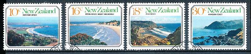 NEW ZEALAND   - 1977   Seascapes   SET -   FINE USED