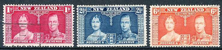 NEW ZEALAND   - 1937   Coronation    FULL SET  -  FINE USED