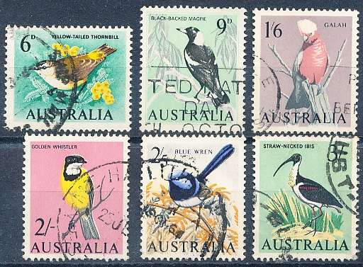AUSTRALIA  1964 -  Birds  SET  - FINE USED
