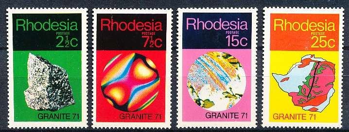 RHODESIA   - 1971  Geological Congress  SET  -   FINE MINT