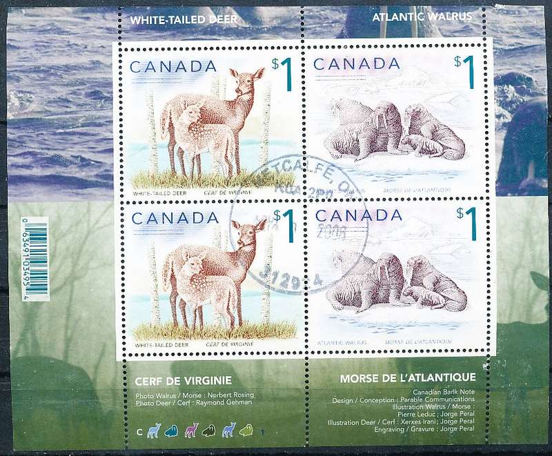 CANADA  2005  -  High Value Definitives   MINI-SHEET  -  FINE  USED