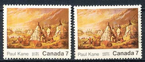 CANADA  1971  -    Paul Kane, Painter  -  FINE  MINT and USED