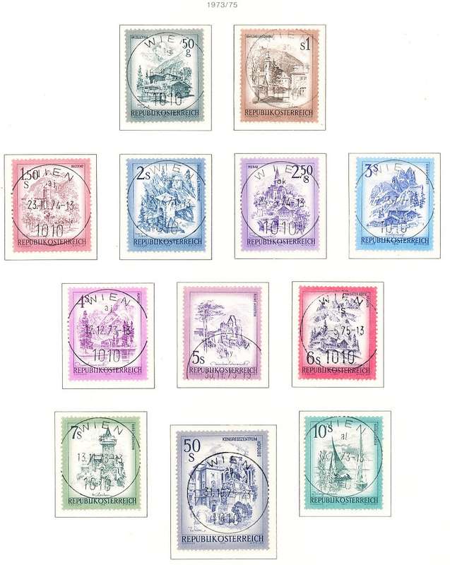 AUSTRIA  1973/5 -   Landscapes of Austria   -   FINE  USED